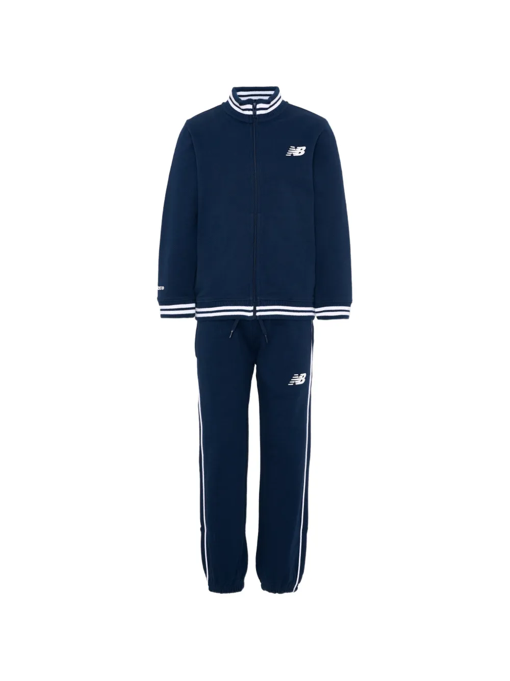 New Balance Kids zip striped tracksuit - Blu