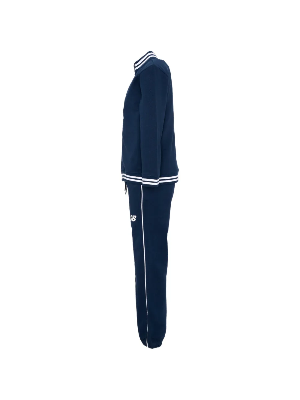 New Balance Kids Gestreept trainingspak met rits Blauw