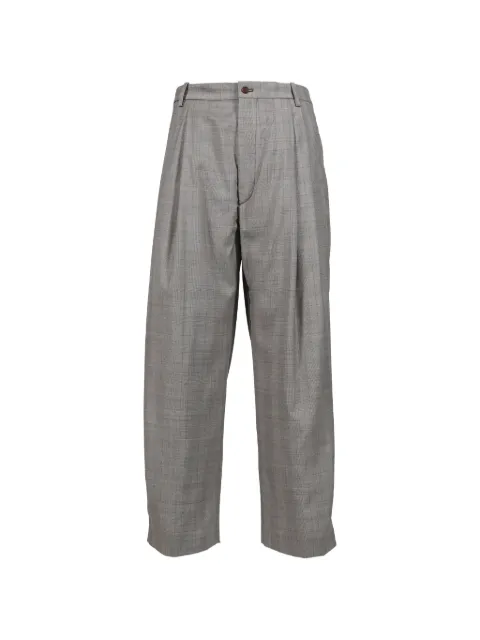 Hed Mayner checked pleated trousers