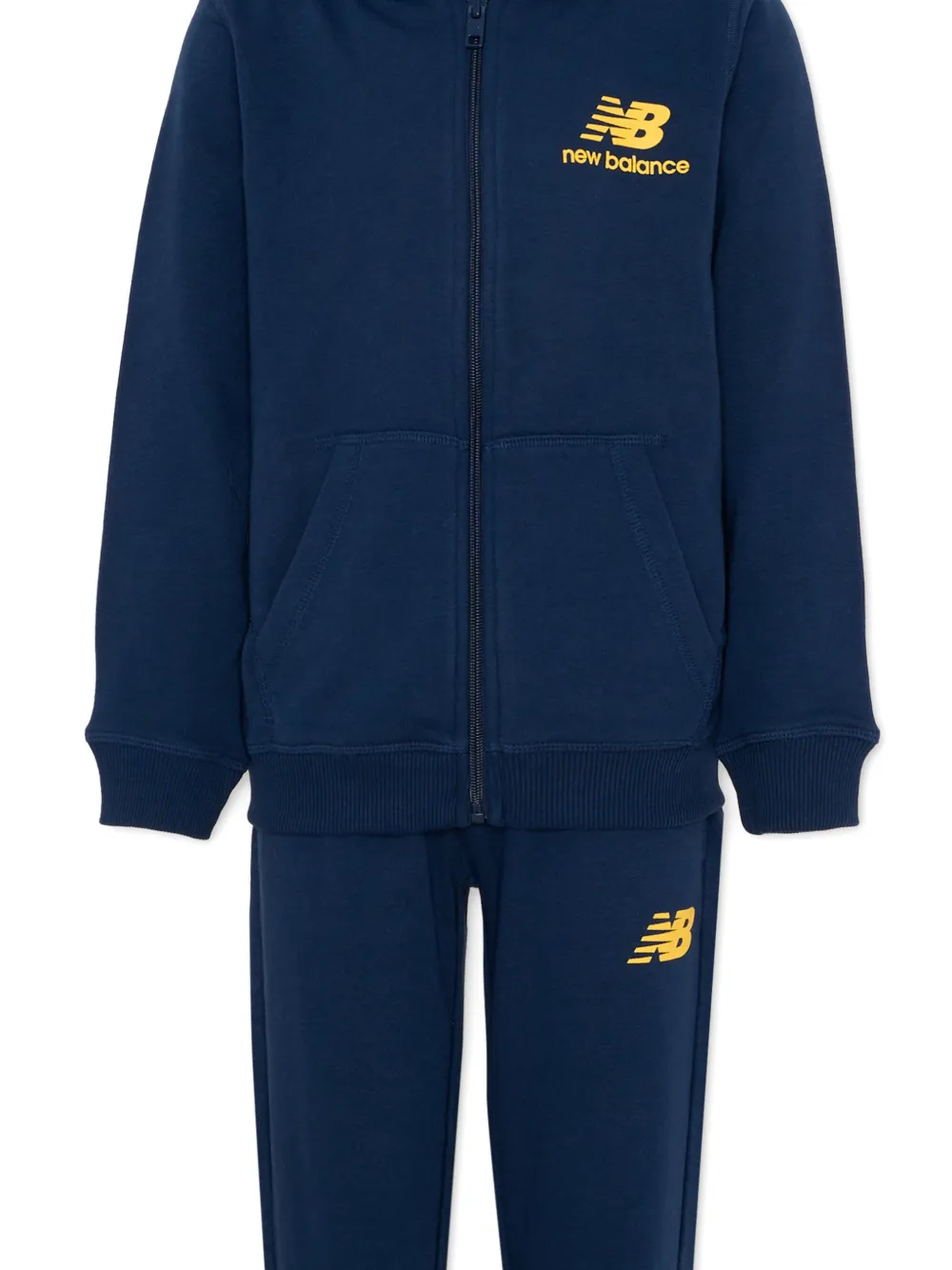 New Balance Kids Trainingspak met capuchon Blauw