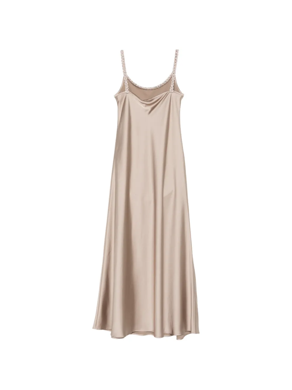  D.exterior Chain-trim Midi Dress - Neutrals 