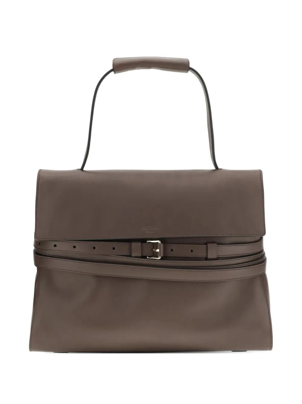 Moschino buckle-fastening tote bag - Marrone