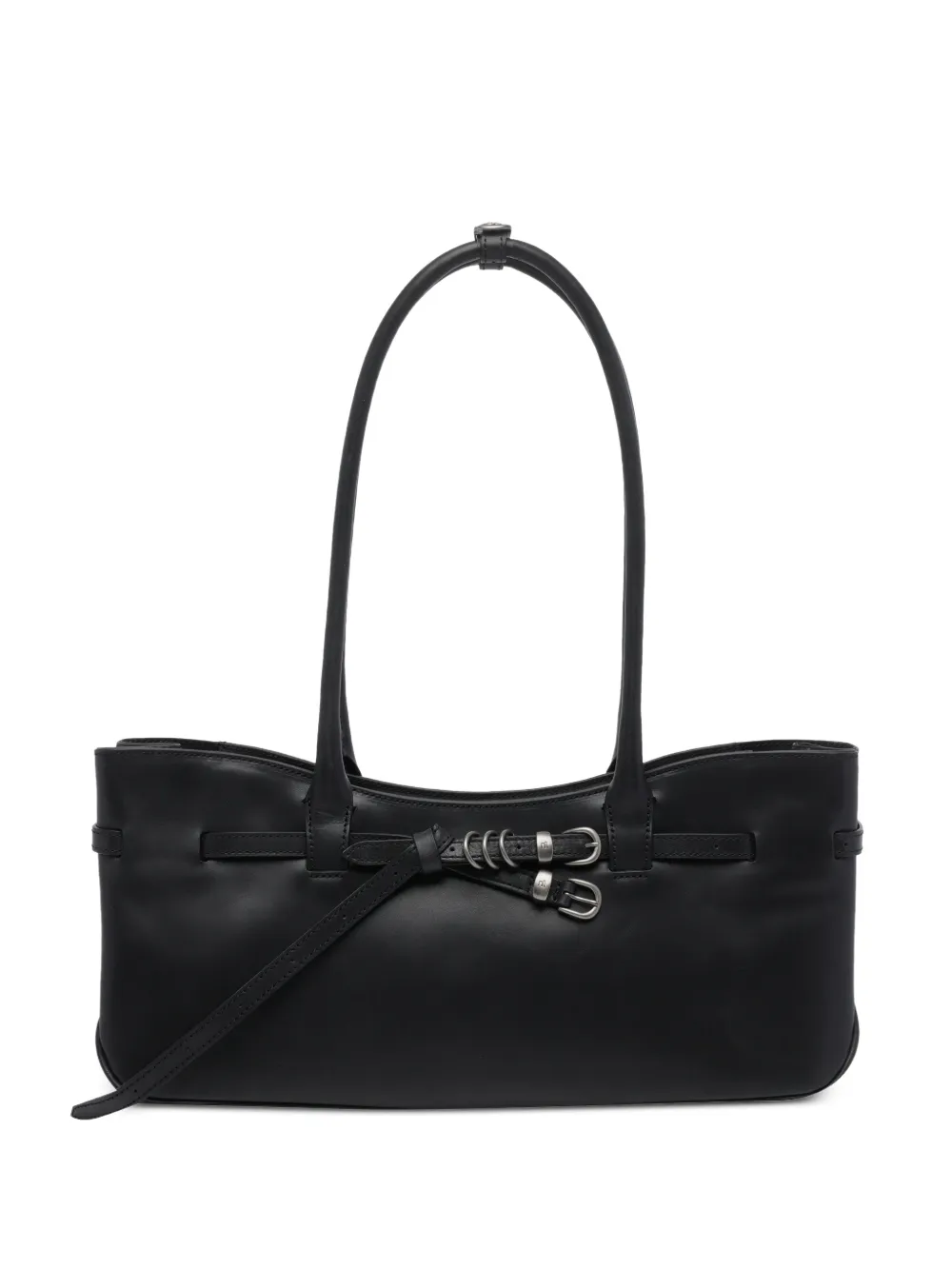 Marge Sherwood buckle leather shoulder bag - Nero
