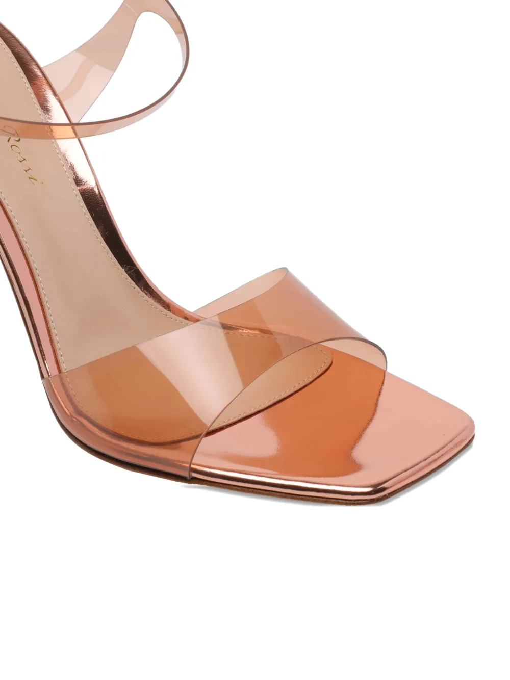 Gianvito Rossi square toe buckle sandals Beige