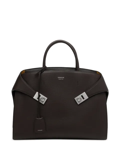 Ferragamo hug logo tote bag