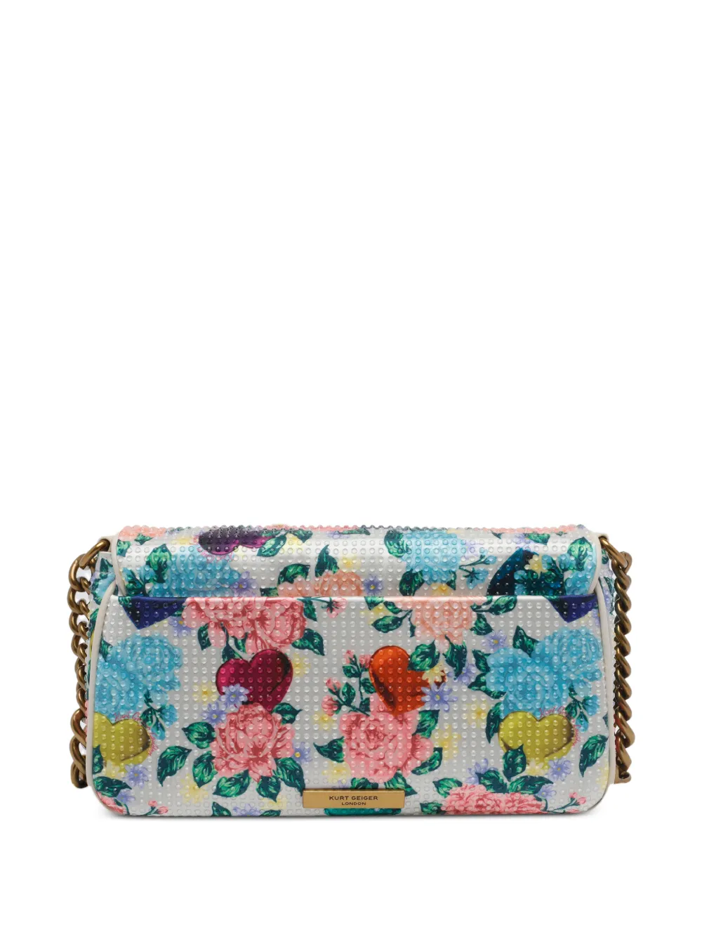 Small Flower Patch Chain Shoulder Bag