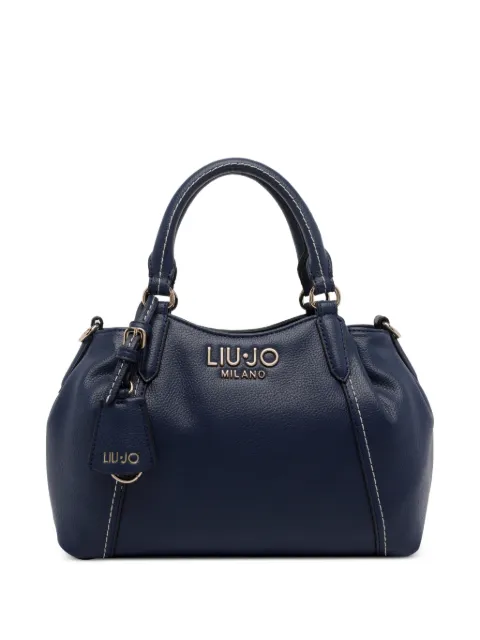 LIU JO logo plaque zip tote bag
