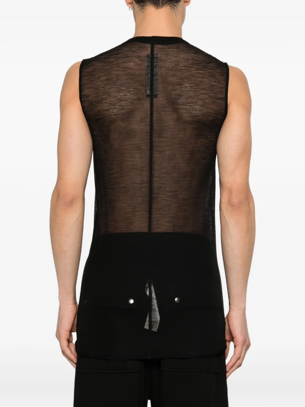 Rick Owens Tanktop met ronde hals Zwart
