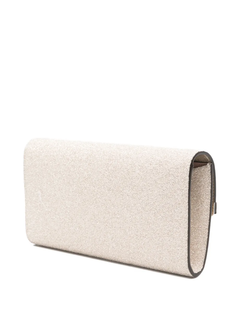 Jimmy Choo Emmie clutch met glitter Beige