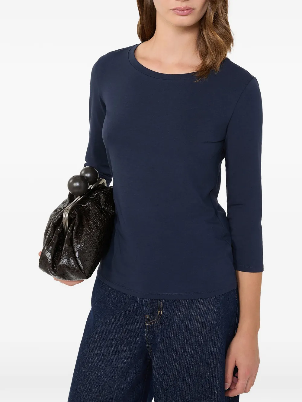  Max Mara Three-quarter Sleeve T-shirt - Blue 