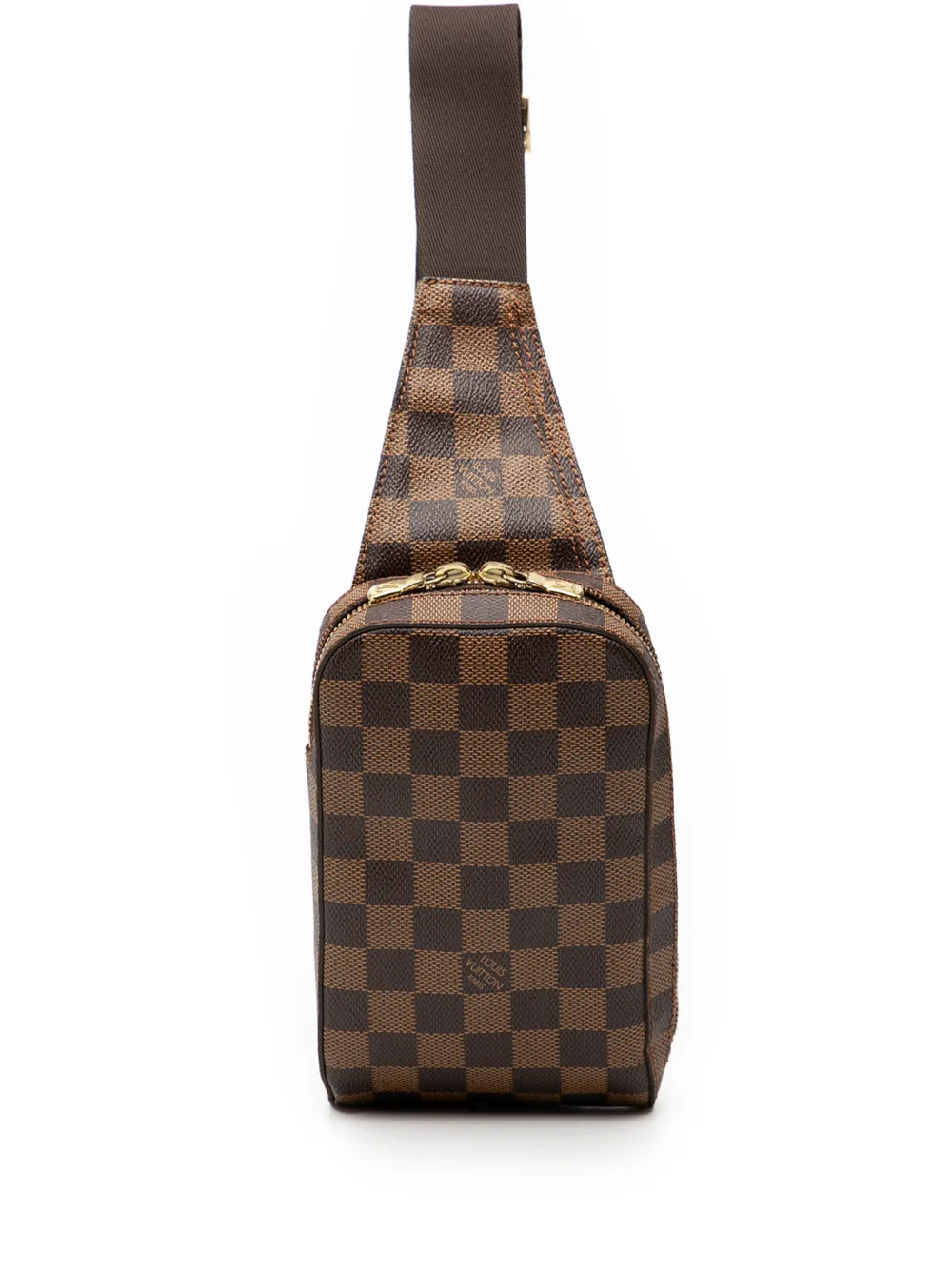 Louis Vuitton Pre-Owned 2004 Damier Ebene Geronimos crossbody bag - Marrone