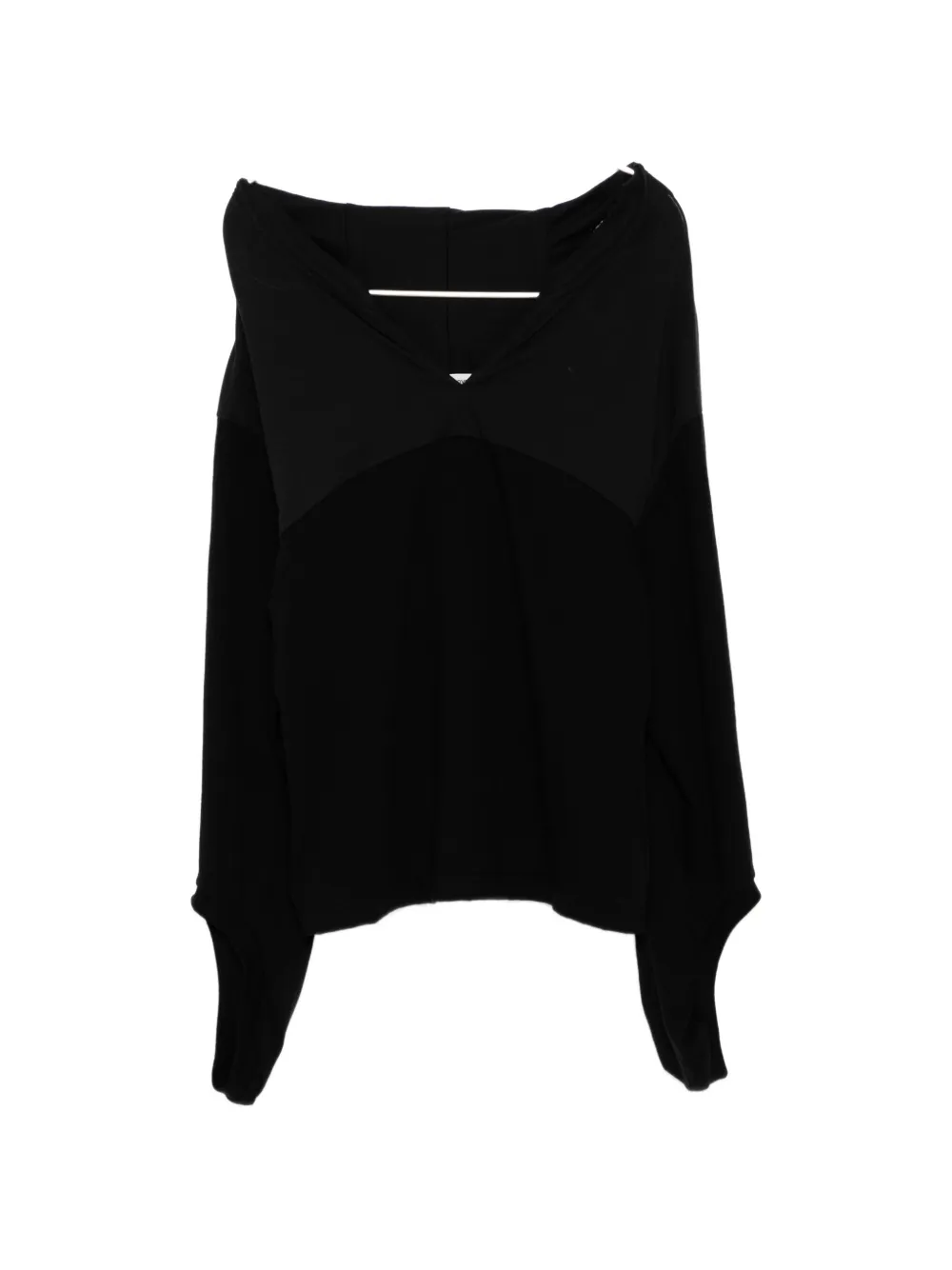 Undercover V-neck panelled t-shirt - Nero