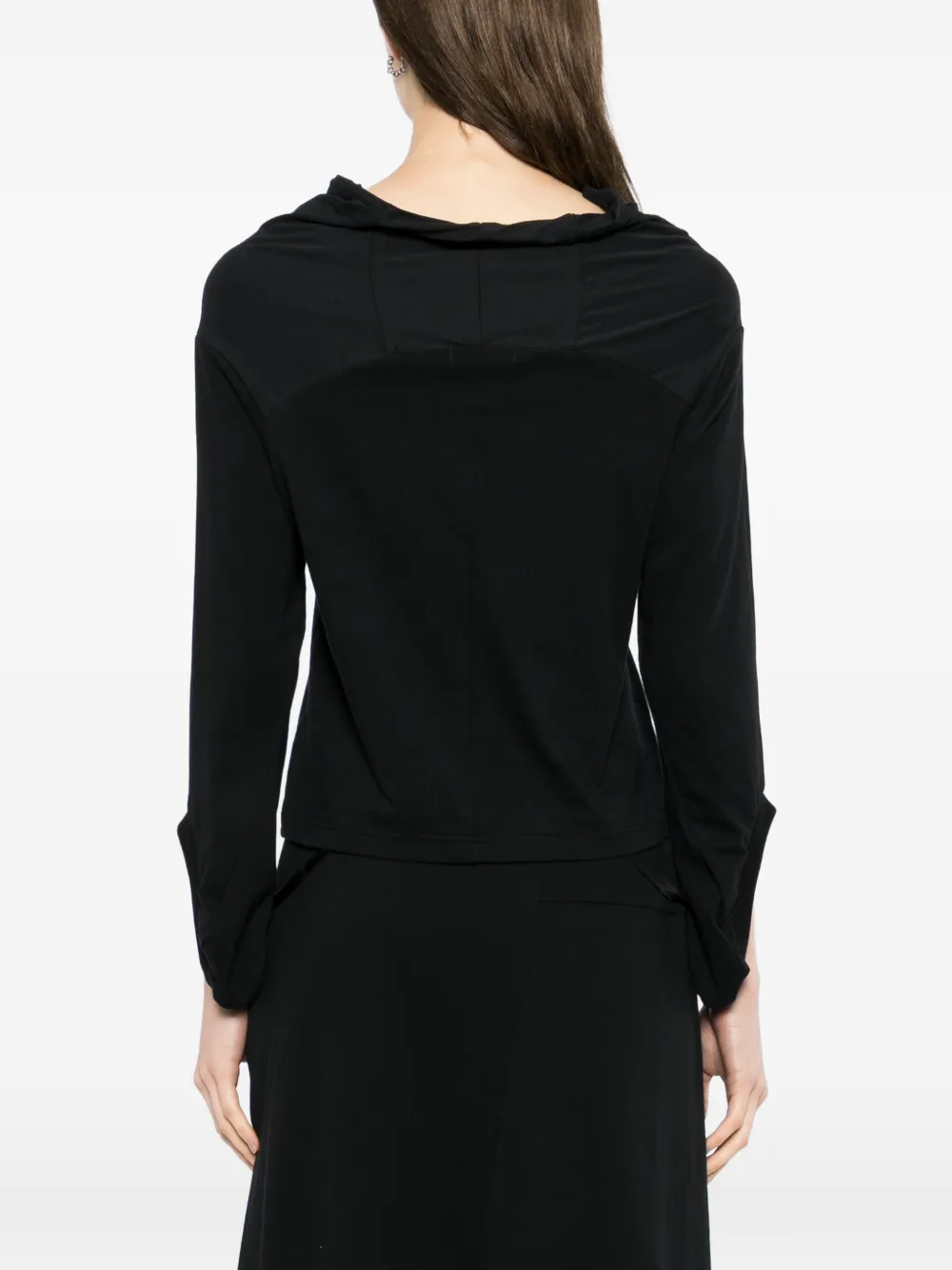 Undercover T-shirt met V-hals en vlakken Zwart