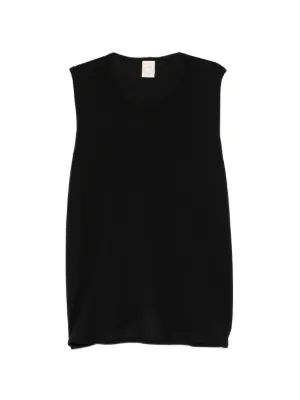 LEMAIRE Ribbed Tank Top | Black | FARFETCH MY
