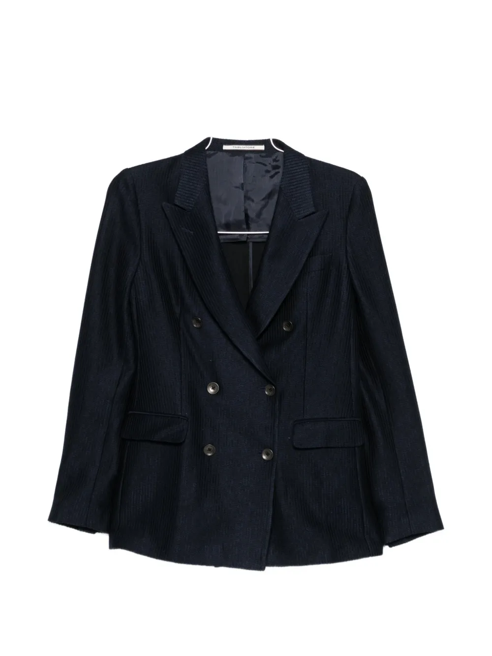 Tagliatore double-breasted front-pocket blazer - Blu