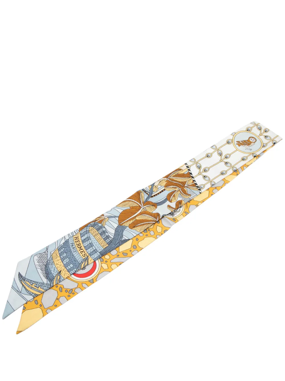 Hermès Pre-Owned Foulard Twilly La Danse Des Amazones in seta 2000-2025 - Blu