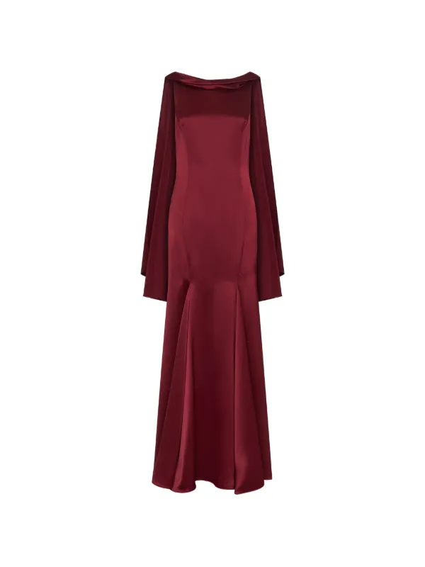 open lace back dress Nicholas Red Silk Dress  weartherunway