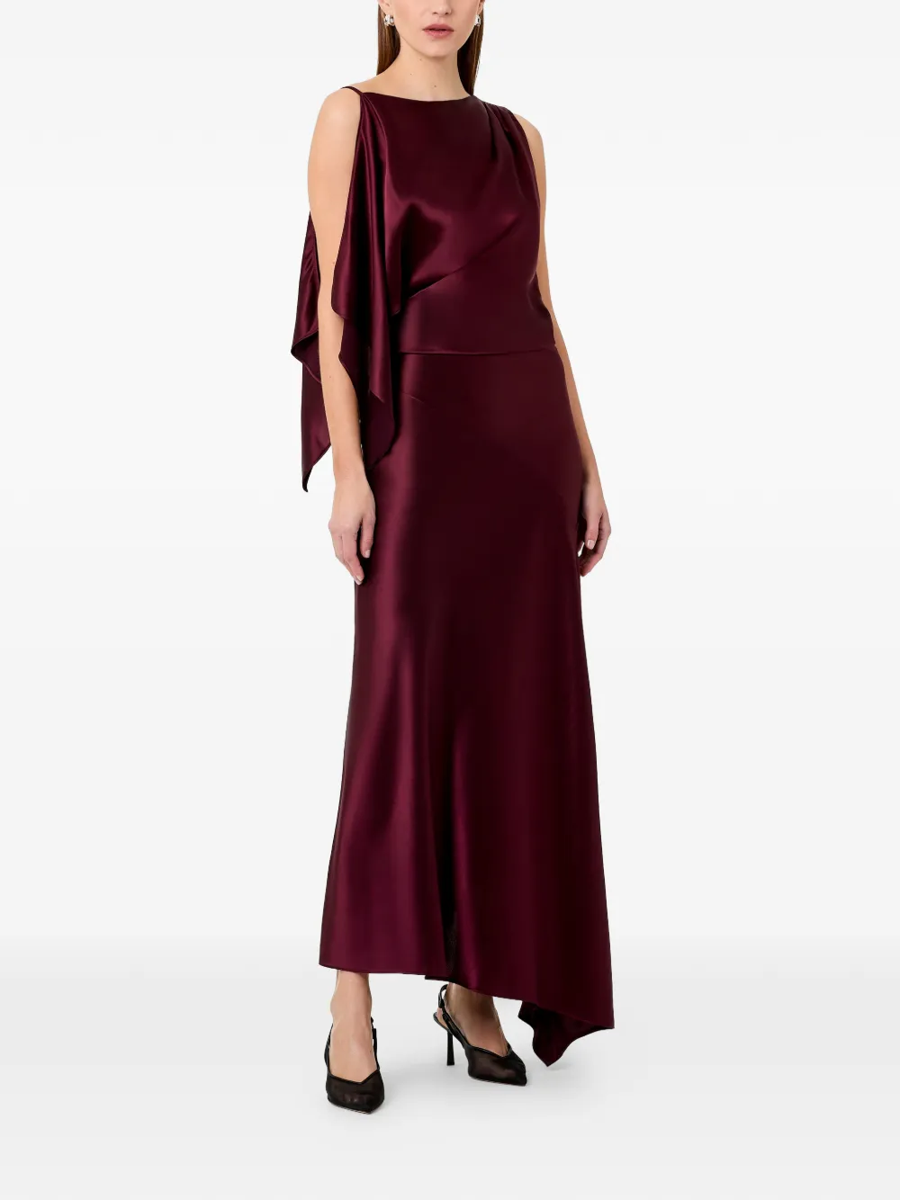 Nicholas Nayara asymmetrische jurk Rood