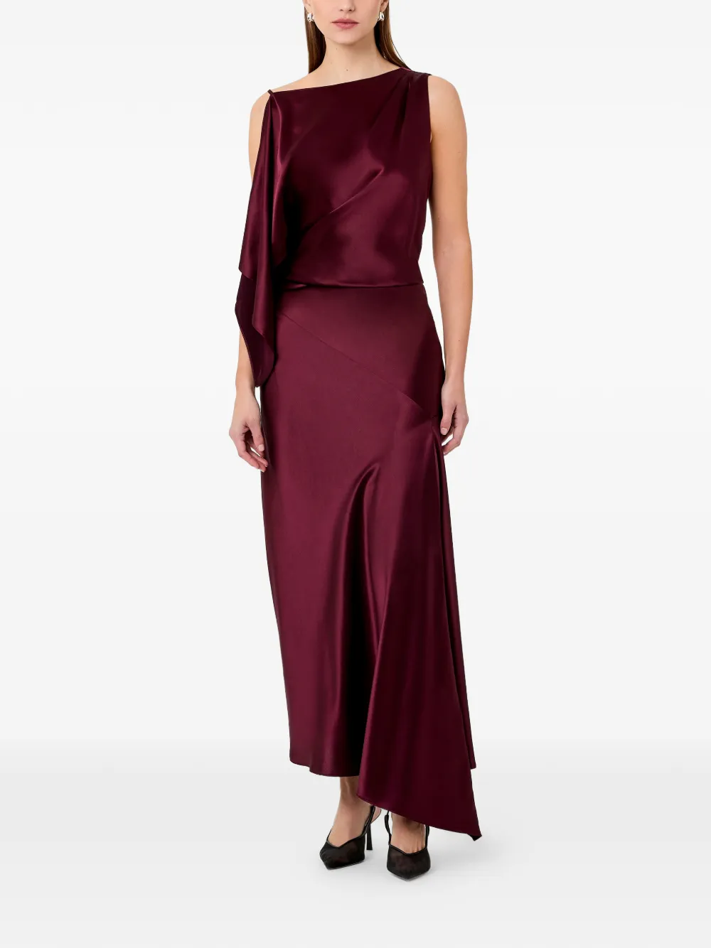 Nicholas Nayara asymmetrische jurk Rood