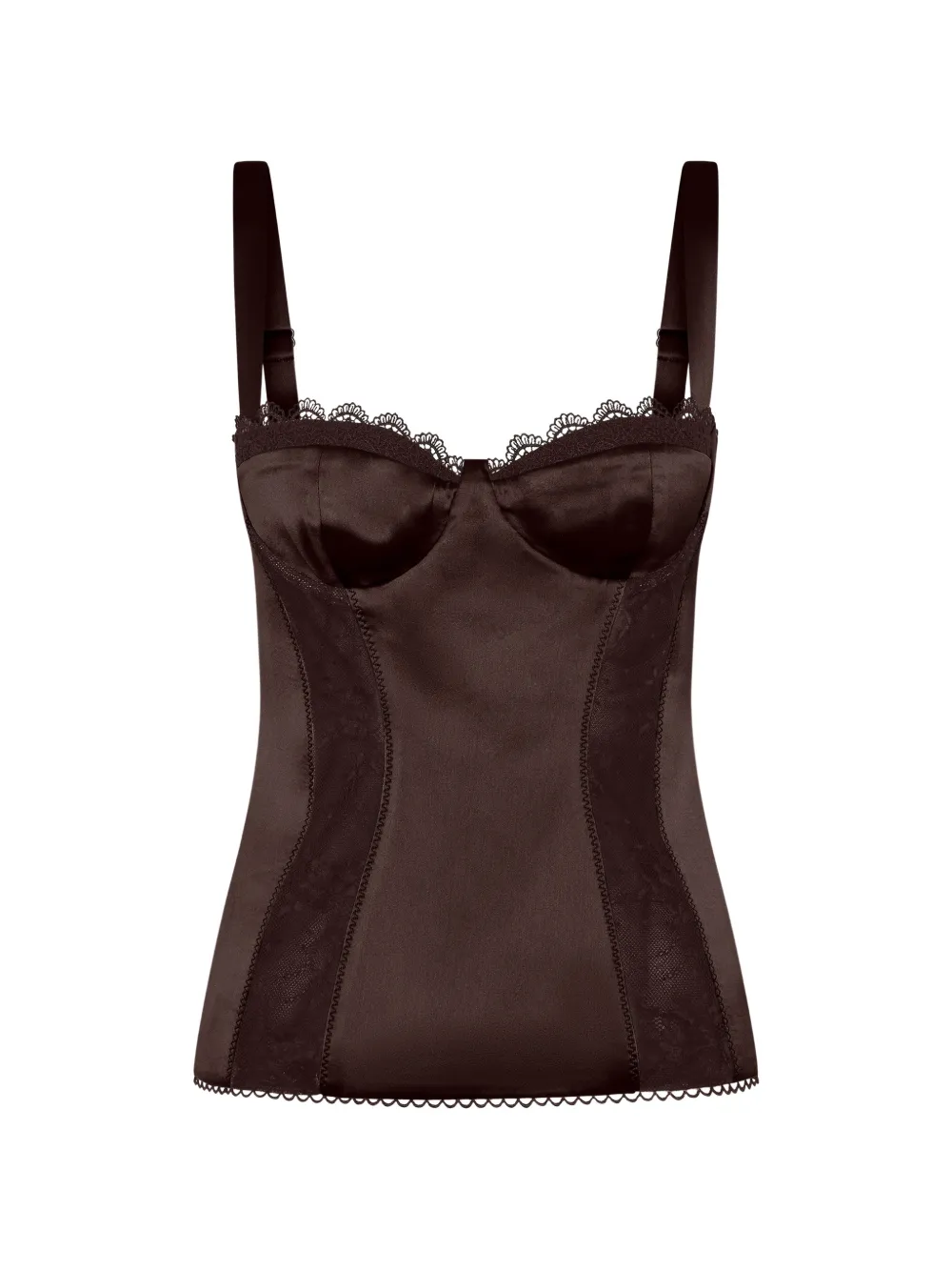 Nicholas Dara lace-detail top - Braun