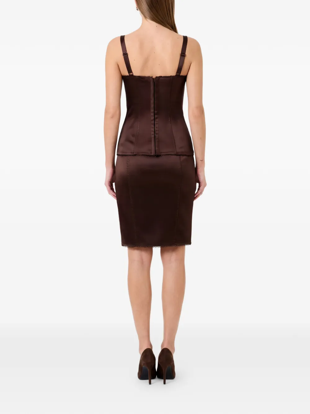 Nicholas Dara top met kanten detail Bruin