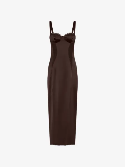 Nicholas Dominique lace-detail maxi dress