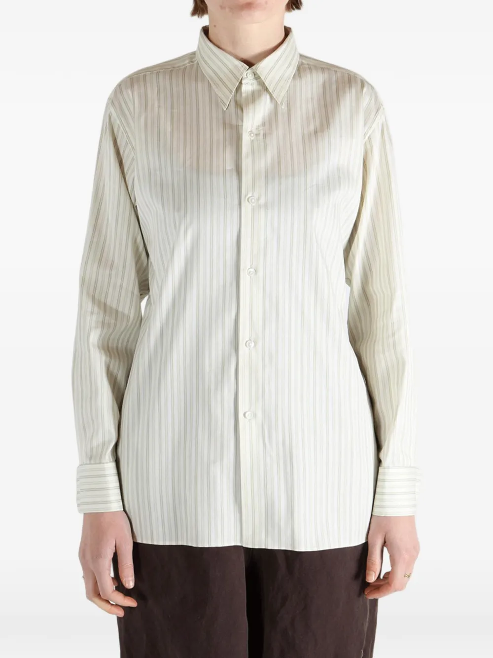  Auralee Striped Shirt - Neutrals 