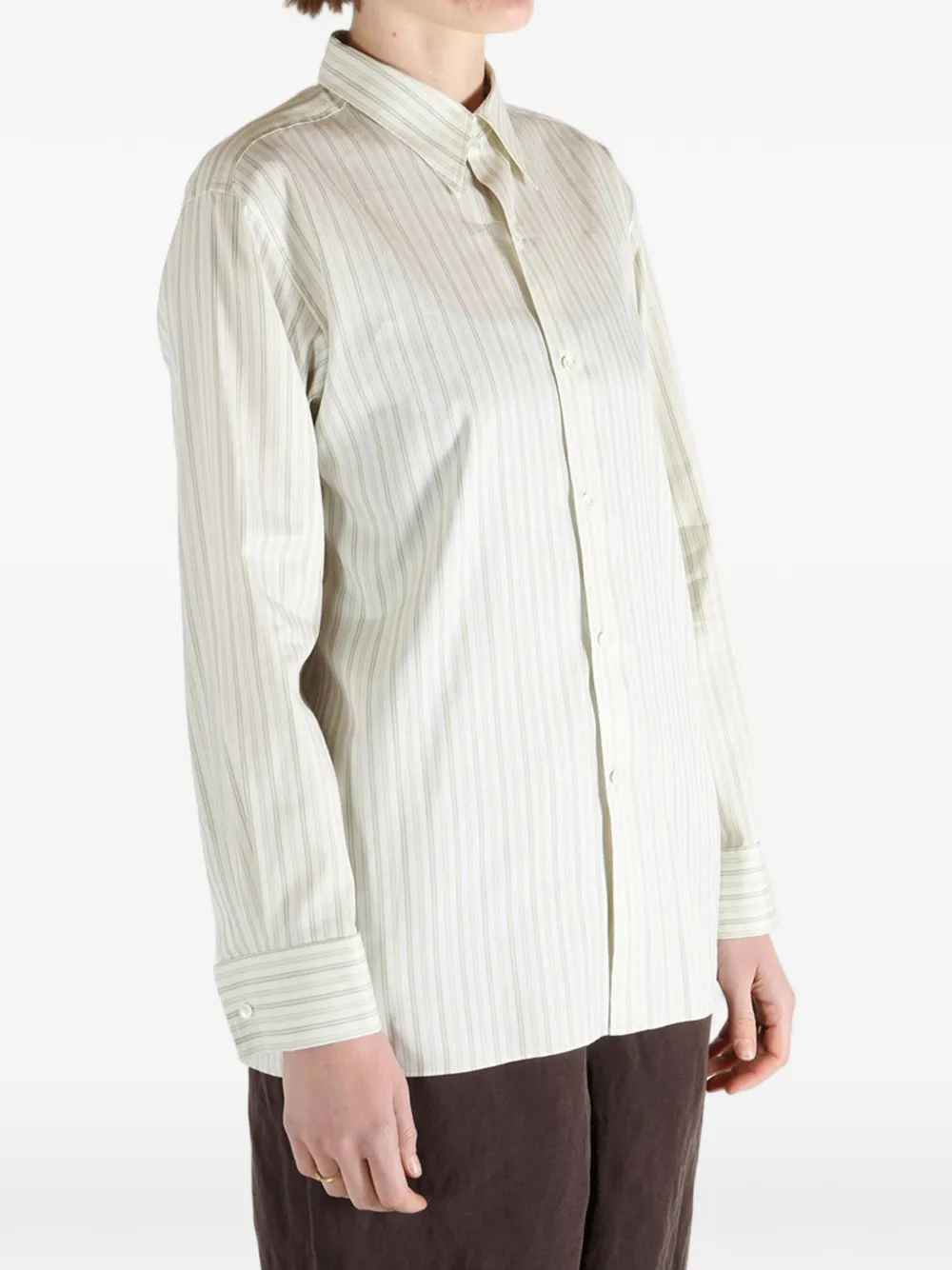  Auralee Striped Shirt - Neutrals 