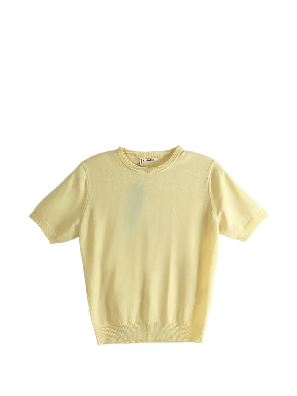 Auralee ribbed knit T-shirt - Giallo