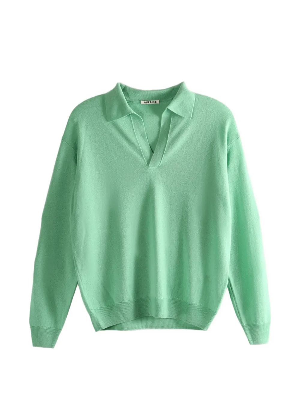 Auralee V-neck Sweater In Green