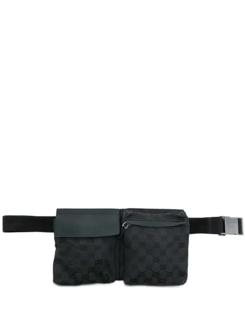 Gucci Pre-Owned 2000-2015 GG Canvas Double Pocket belt bag