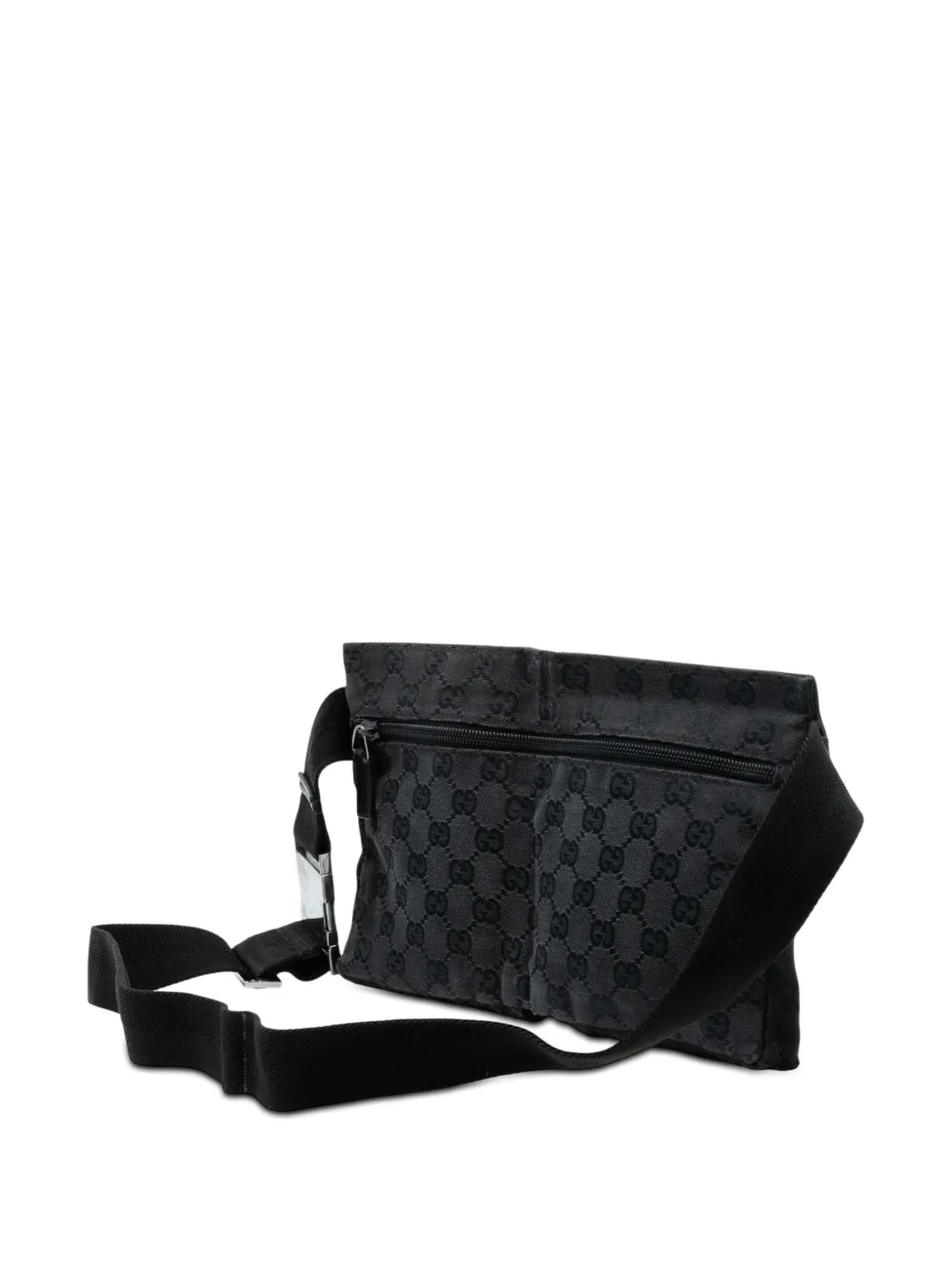  Gucci Pre-owned Sac Banane Double Pocket En Toile Gg (2000-2015) - Noir 