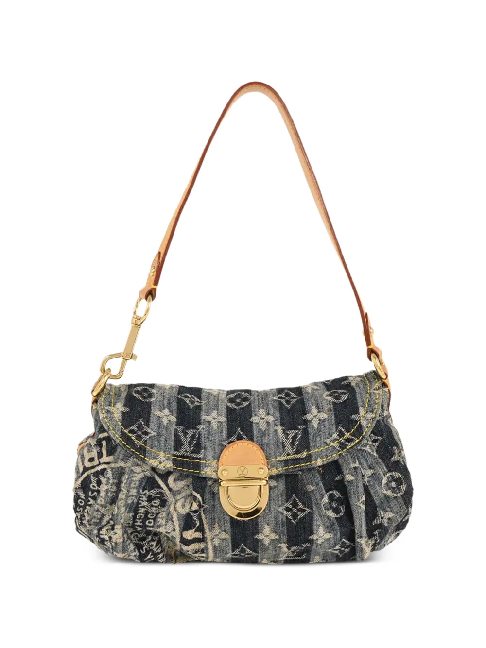 Louis Vuitton Pre-Owned 2006 mini Pleaty Raye shoulder bag - Blu