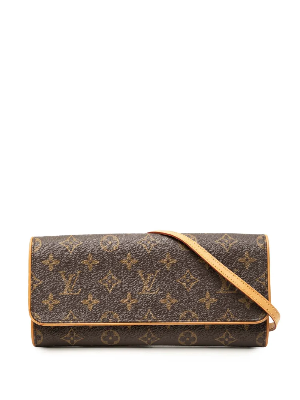 Louis Vuitton Pre-Owned 2001 Monogram Pochette Twin GM crossbody bag - Marrone