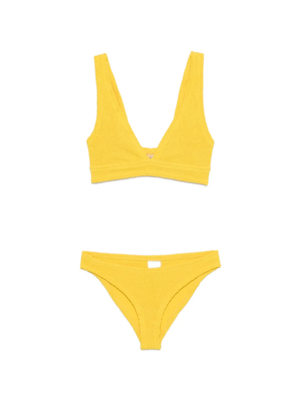 Hunza G Carla textured bikini set - Giallo