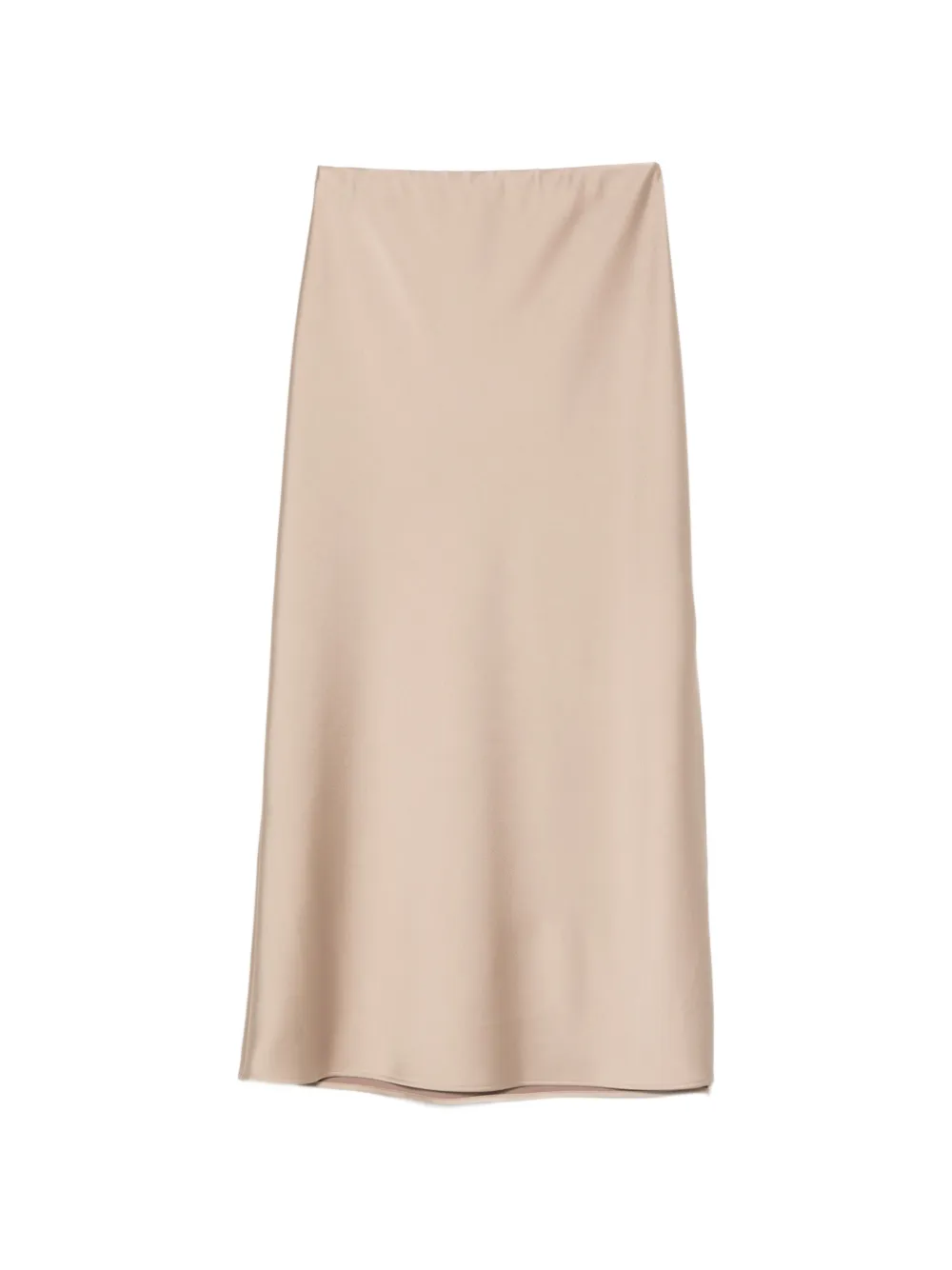 D.Exterior side-slit maxi skirt