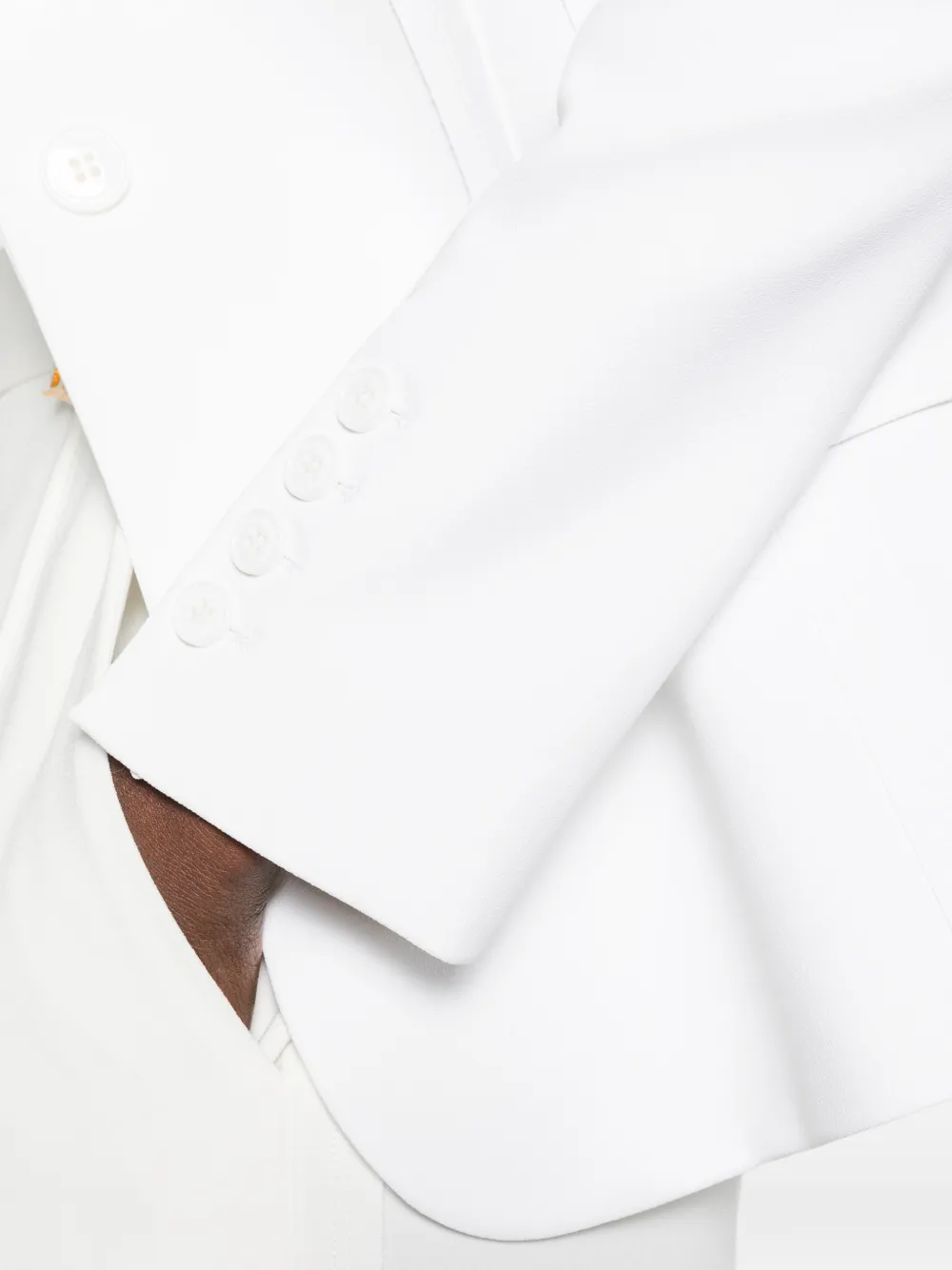Elisabetta Franchi Blazer met knopen Wit