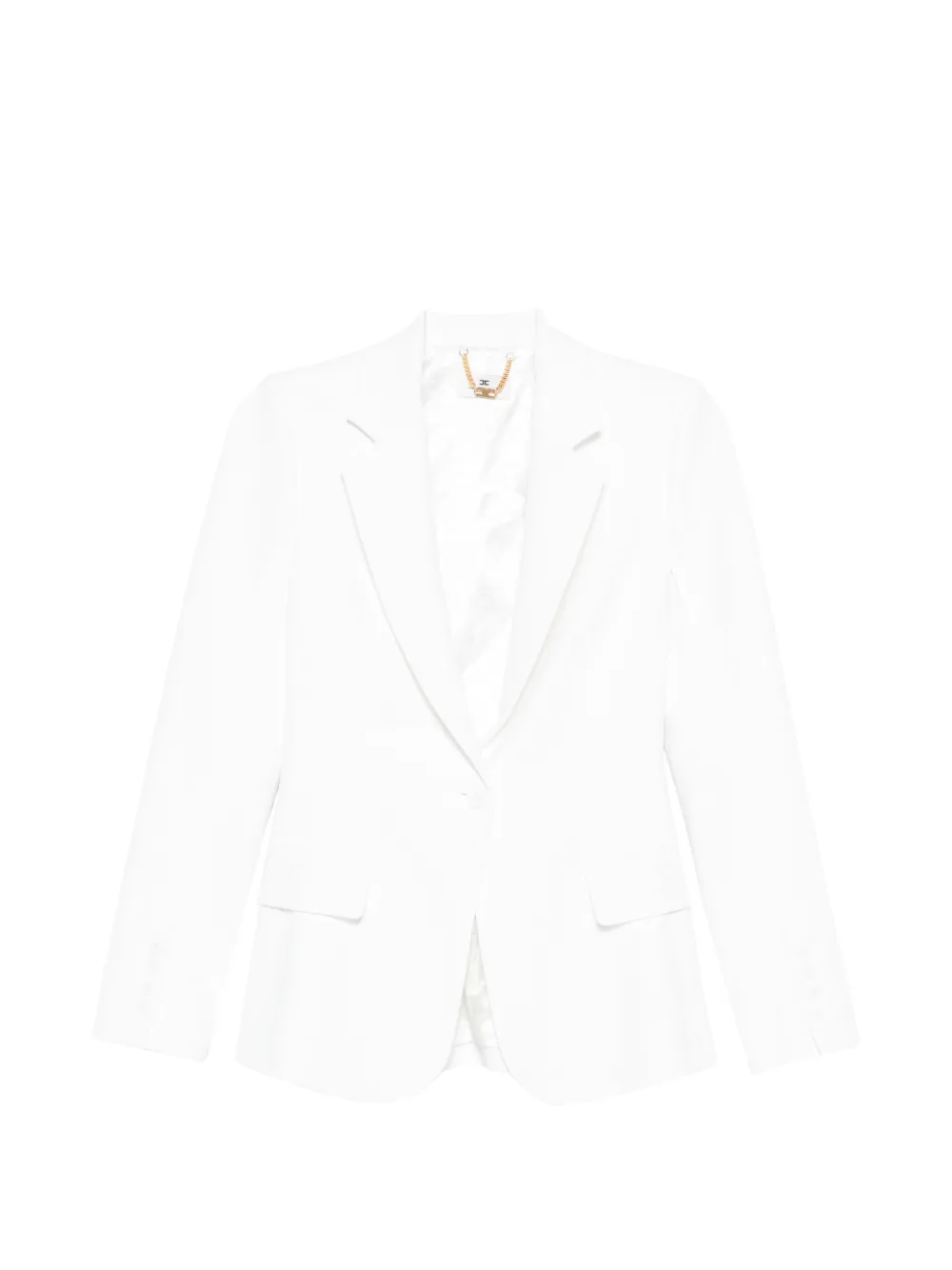 Elisabetta Franchi buttoned blazer - Bianco