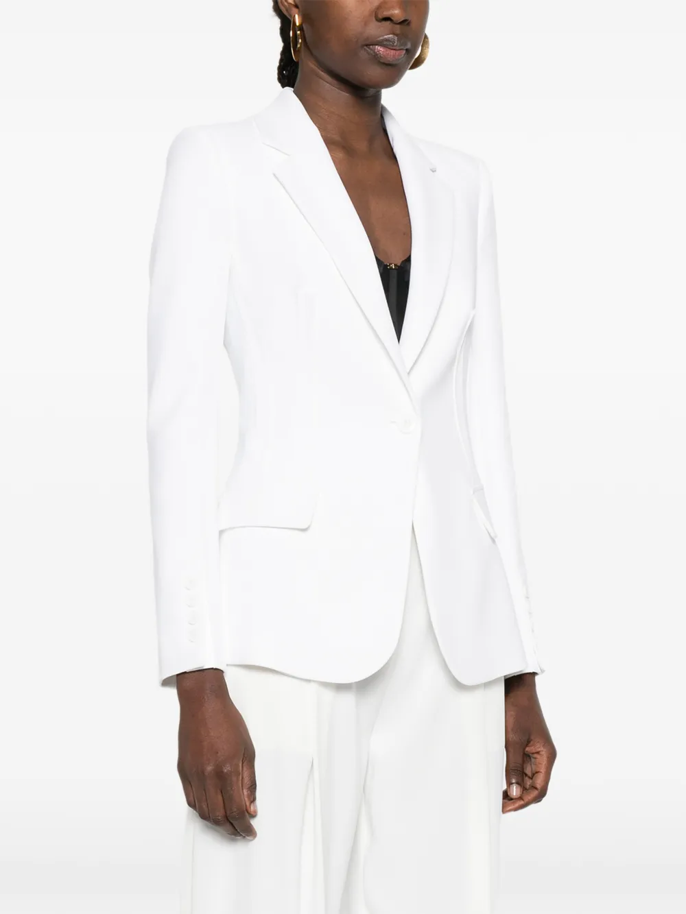 Elisabetta Franchi Blazer met knopen Wit