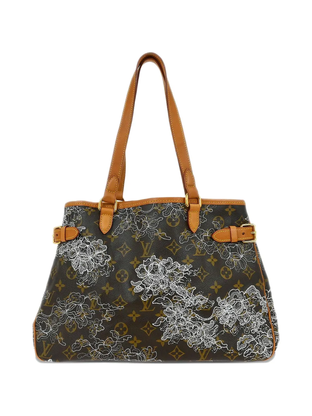 Louis Vuitton Pre-Owned 2007 Dentelle Batignolles monogram floral-pattern tote bag - Braun
