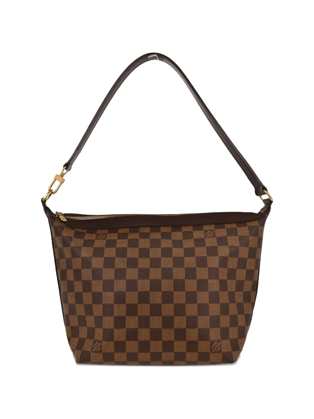 Louis Vuitton Pre-Owned 2005 MM Illovo Damier-pattern zipped handbag - Marrone