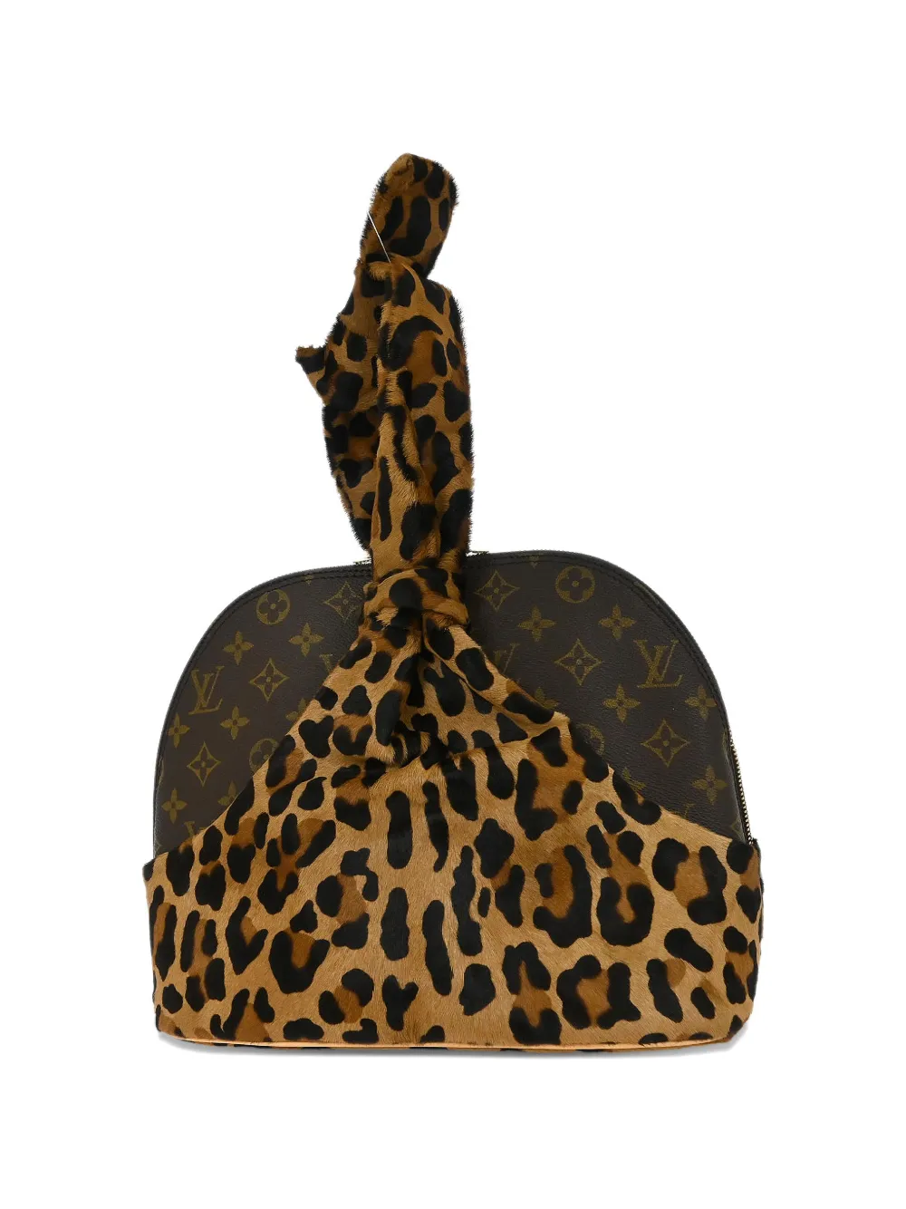 Louis Vuitton Pre-owned 1996 Azzedine Alaia Alma Leopard-print Tote Bag in Brown, view 2