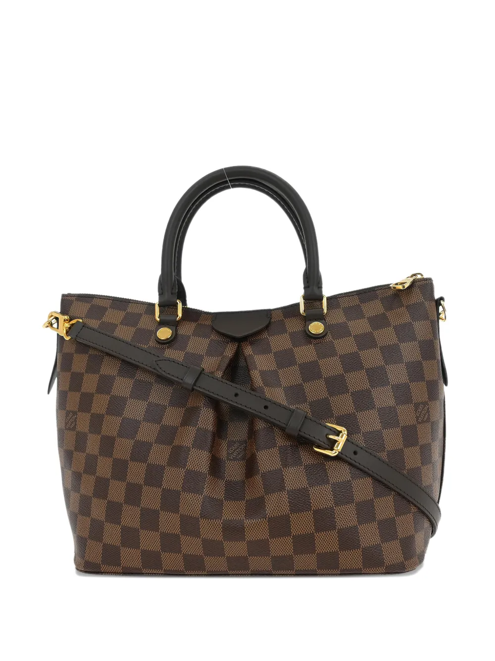 Louis Vuitton Pre-Owned 2019MM Siena check-pattern handbag - Marrone