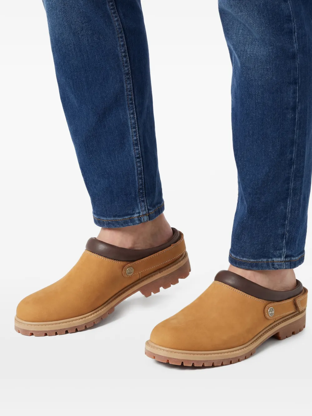 Timberland Muiltjes met logo Beige