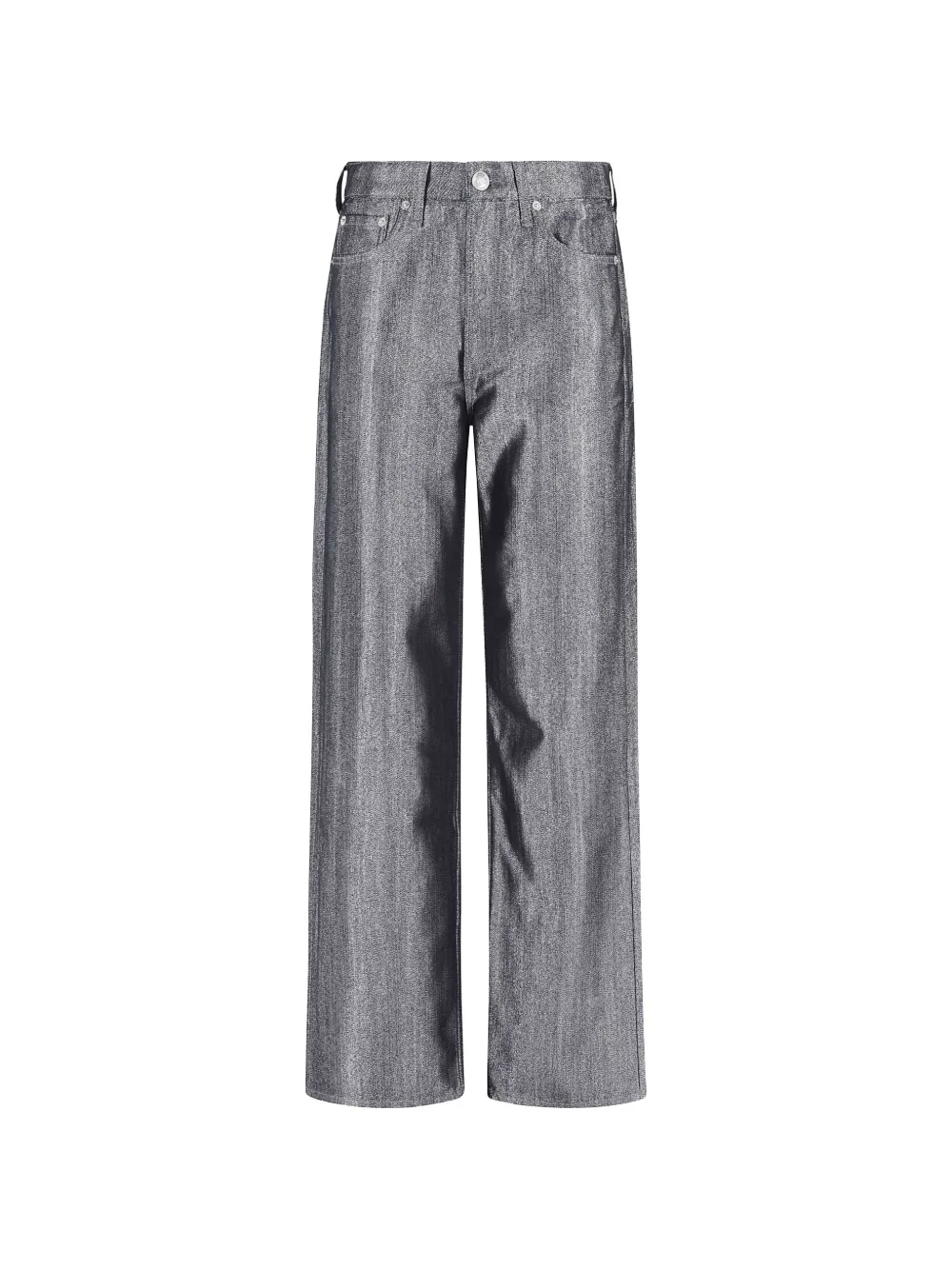 rag & bone five-pocket wide-leg jeans - Grigio