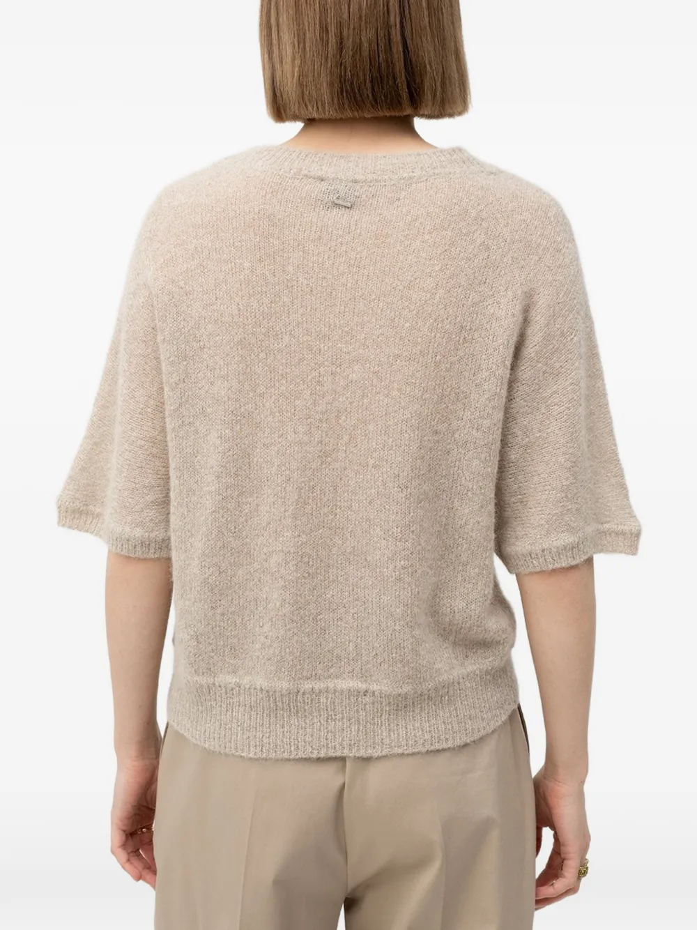  Boss Short-sleeve Sweater - Neutrals 
