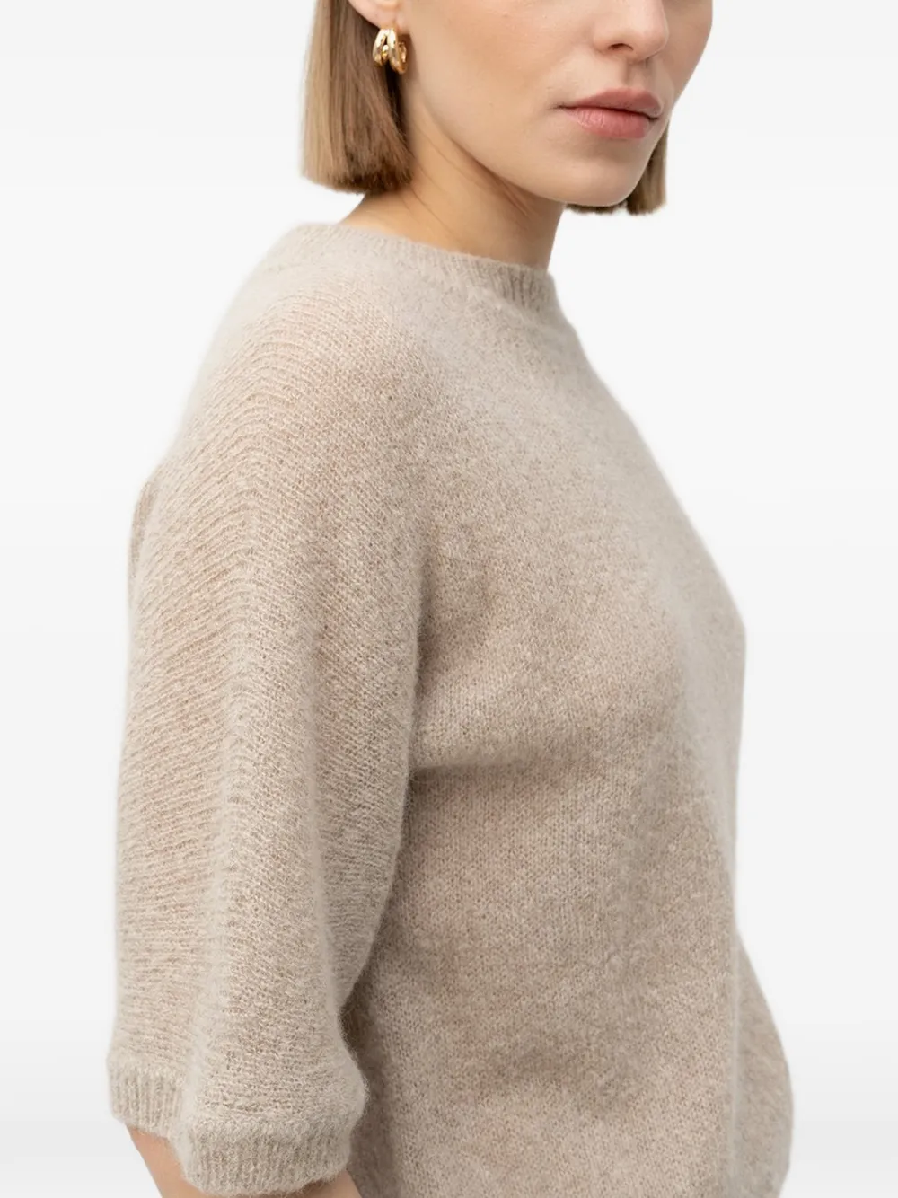  Boss Short-sleeve Sweater - Neutrals 