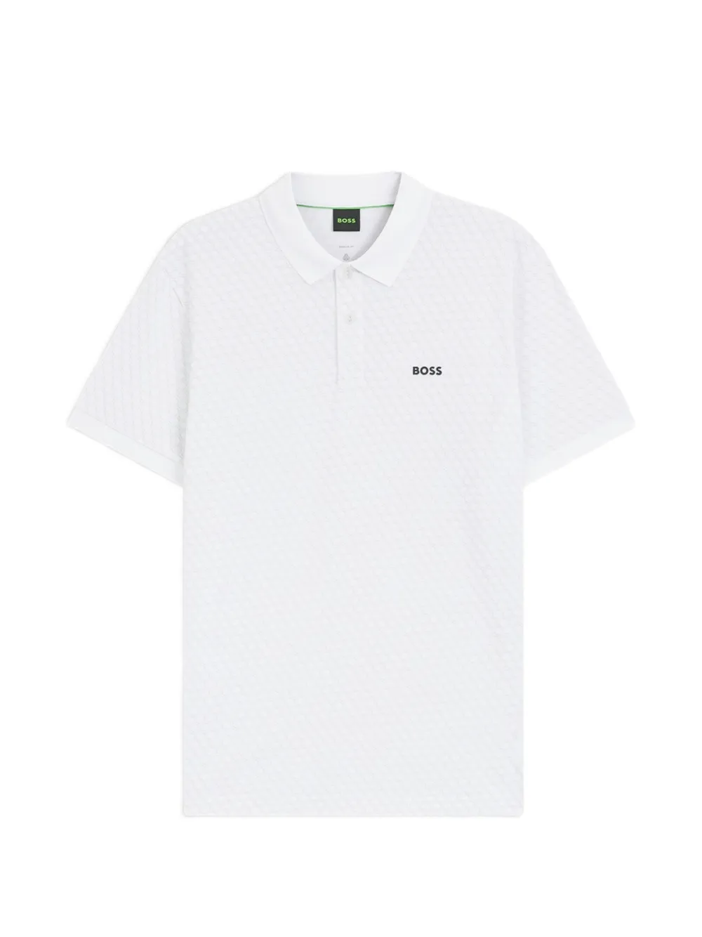 BOSS GREEN HUGO BOSS Polo in piqué di cotone - Bianco