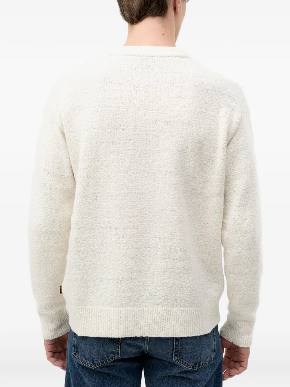  Boss Intarsia-knit Sweater - Neutrals 