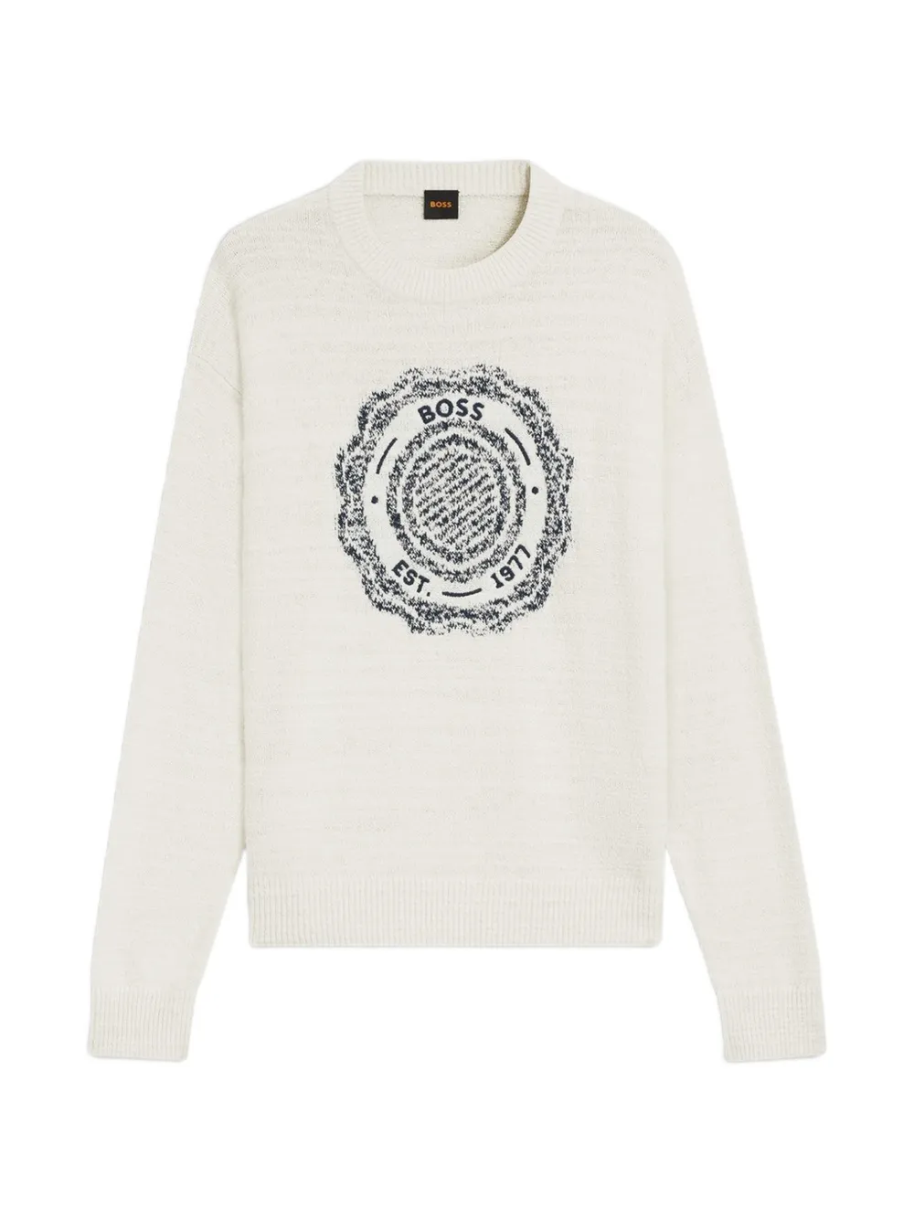 BOSS intarsia-knit sweater - Nude